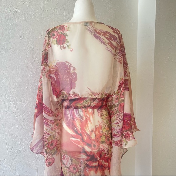 Lilusa Boho Dress Maxi Beach Cover Up Floral - Picture 6 of 14